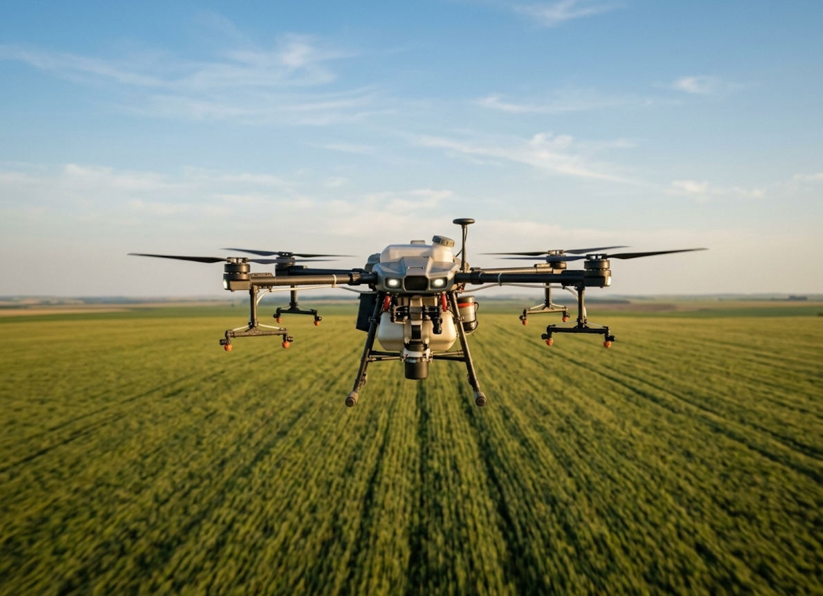 Агродроны для опрыскивания растений, разбрасывания сухих смесей или семян, картирования полей